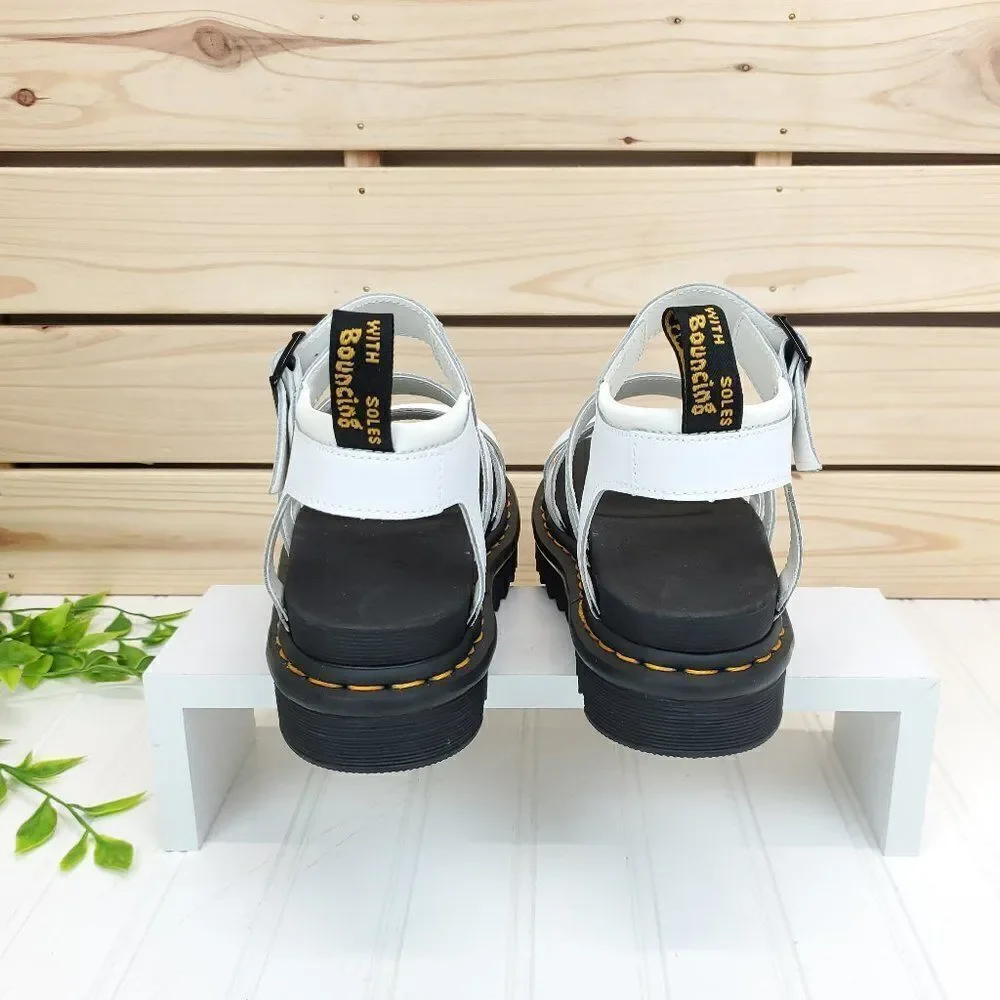 Dr. Martens Women's Blaire Hydro Leather Strap Sandals Size 9